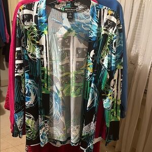 Abstract Print Women's Cardigan